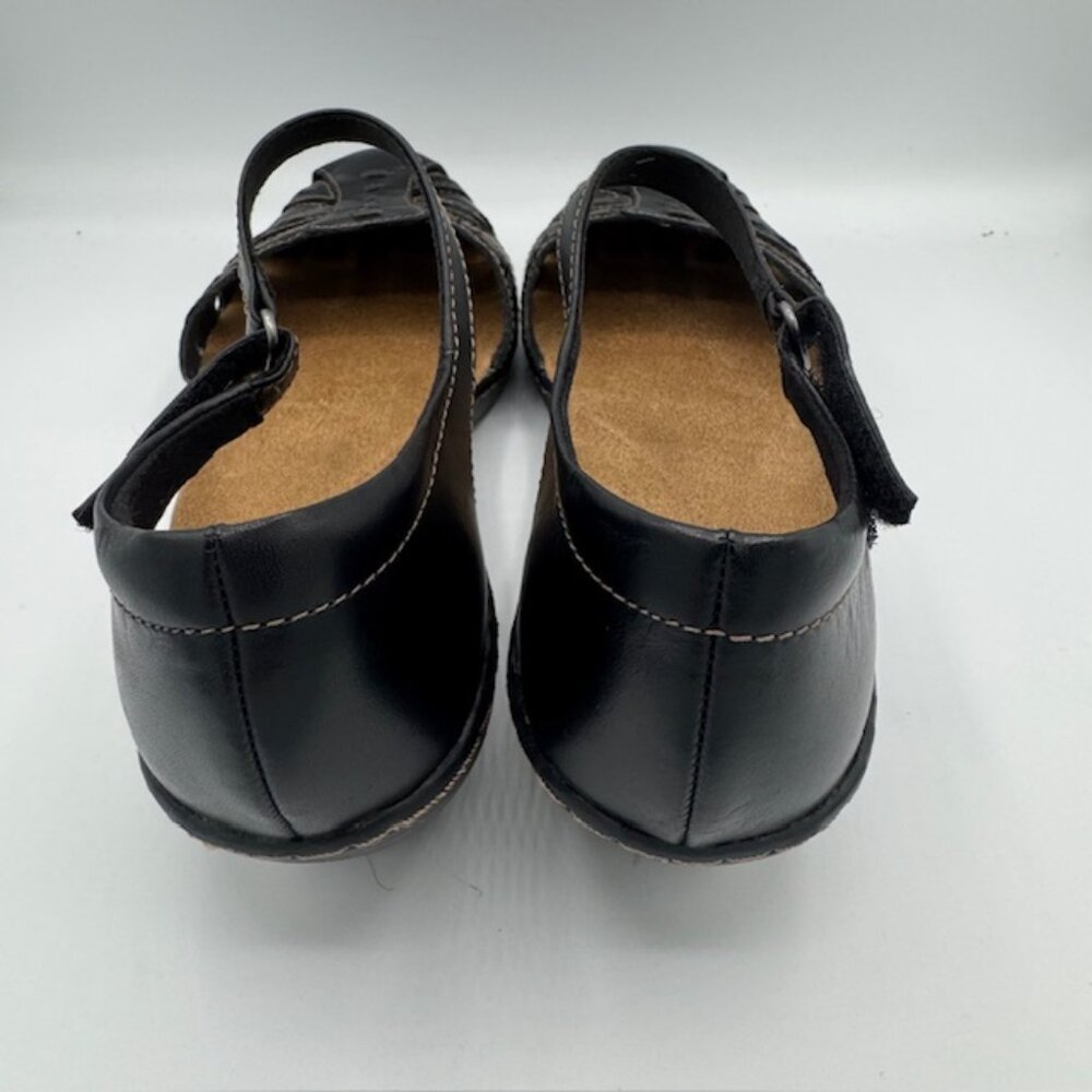 Clarks Women's Wendy Estate Black Leather Ankle Strap Sandals Size 11 NEW!!! - Picture 4 of 8